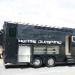 Voorbeeld van de muur stickers: Horse Jumping - Texte (Thumb)